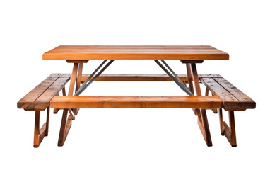 Foldable Picnic Table On Isolated Background
