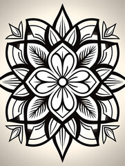 Mandalas de figuras geome&acute;tricas para colorear