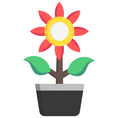 flower multi color icon, related to spring theme. use for app and web development.