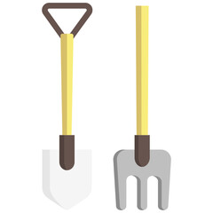 gardening tools multi color icon, related to spring theme. use for app and web development.
