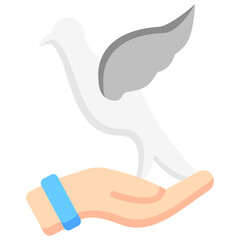 bird multi color icon, related to spring theme. use for app and web development.