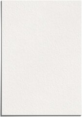 Close up view isolated 35x5 vertical white paper on plain background suitable for your element...