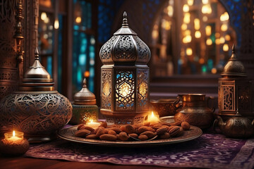 Ramadan Celebration Illustration for Social Media