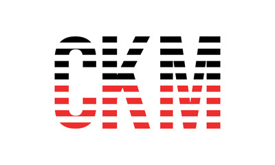 CKM three initial letter iconic line negative space minimal logo design vector template. monogram, abstract, wordmark, business, typography, minimalist, brand, company, flat, modern, unique, simple