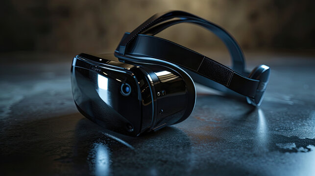 Virtual reality headset showcasing