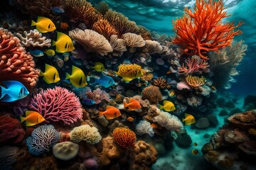 coral reef generated by AI technology