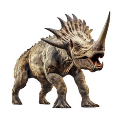 triceratops dinosaur render isolated on transparent