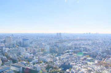 Obraz premium 恵比寿ガーデンプレイスタワーの眺め