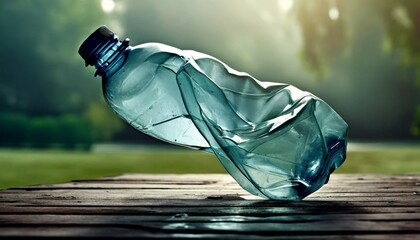 plastic bottle water container recycling waste - obrazy, fototapety, plakaty