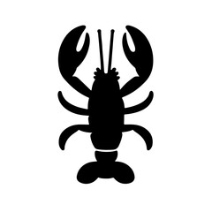 Silhouette of Lobster