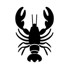 Silhouette of Lobster