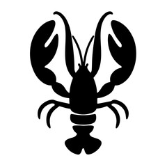 Silhouette of Lobster