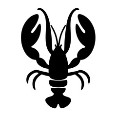 Silhouette of Lobster