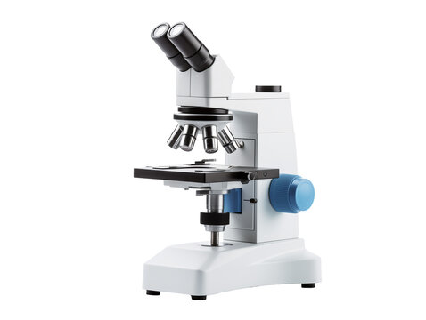microscope isolated on white