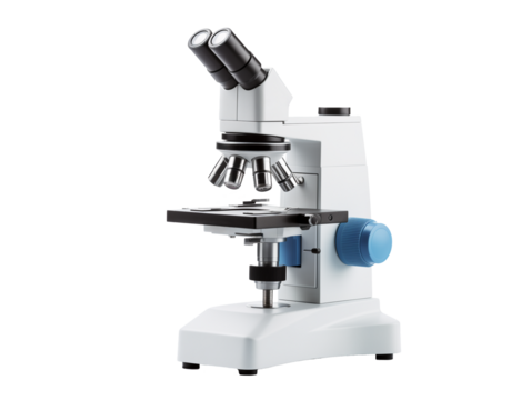 microscope isolated on white