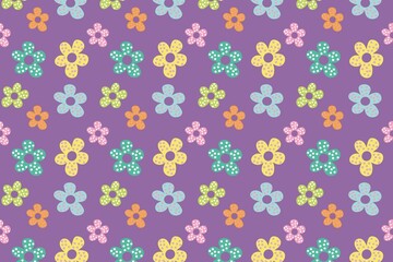 abstract purple background colorful flower pattern