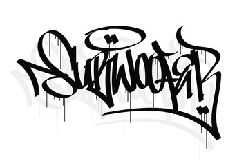 SUBWOOFER word graffiti tag style