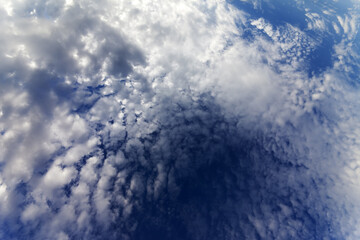 Sky with clouds in windy day