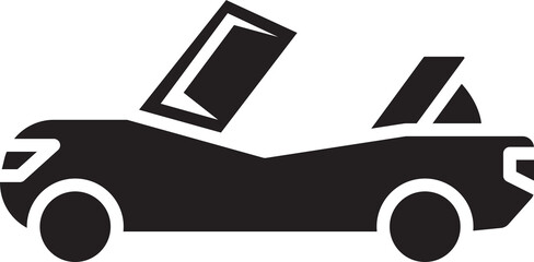 Cabriolet Car Icon
