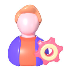 Admin 3D Illustration Icon