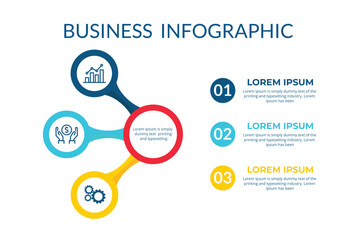 Amazing business infographic presentation vector illustration concept