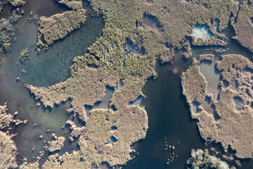 Aerial documentation of Lake Porta Pietrasanta Lucca
