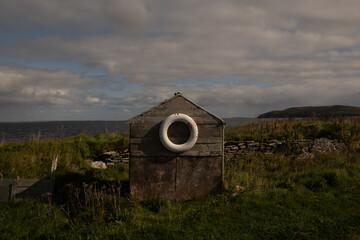 Beach shack on remote Scottish island