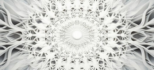 Intricate circuit patterns arranged in a mandala like formation,