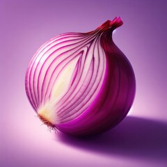 onion isolated on  simple background
