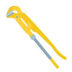 Vector of Pipe wrench. Equipment tools.