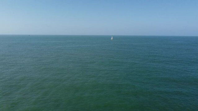 Ocean beach from aereal view