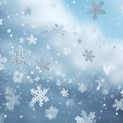 Fototapeta na wymiar background with snowflakes
