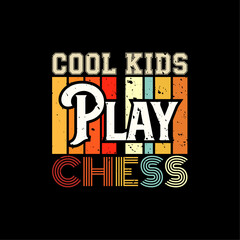 Fototapeta na wymiar Chess player vintage board t-shirt design