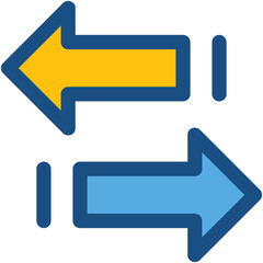 Direction Arrows Vector Icon