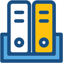 File Folders Vector Icon