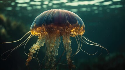 Oceanic Grace: Appreciating the Sublime and Graceful Presence of Jellyfish in the Sea.