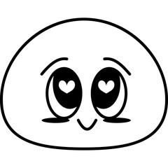 Line Cute Emoji Icon
