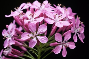 Blooming Valerian Flowers: Closeup of Valerian Botanical Plant with Medicinal Properties and Pretty Flora Inflorescence