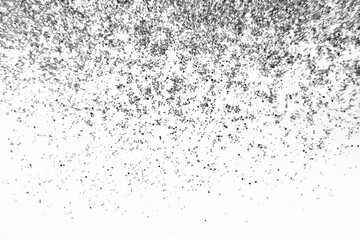 Silver glitter isolated on white background - Powered by Adobe