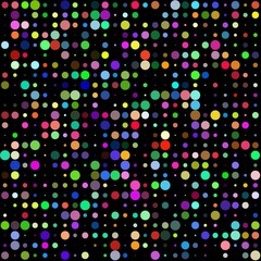 black and white dots