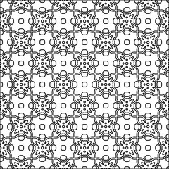 Abstract patterns.Abstract shapes from lines. Vector graphics for design. Black and white pattern.