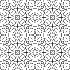 Abstract patterns.Abstract shapes from lines. Vector graphics for design. Black and white pattern.