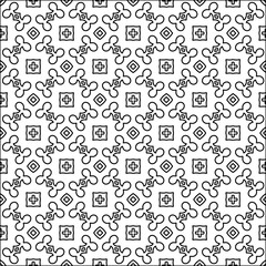 Abstract patterns.Abstract shapes from lines. Vector graphics for design. Black and white pattern.