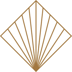 Abstract Sun Linear Decorative Element © Marina Zlochin