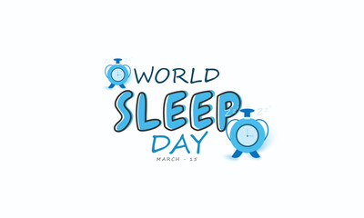 World Sleep day. background, banner, card, poster, template. Vector illustration.
