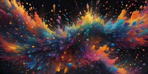 Background Colorful Abstract Space Galaxy Abstract AI Image