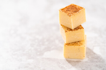 Christmas Eggnog fudge