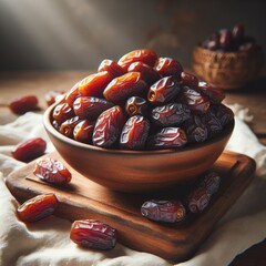 dried dates in a bowl

