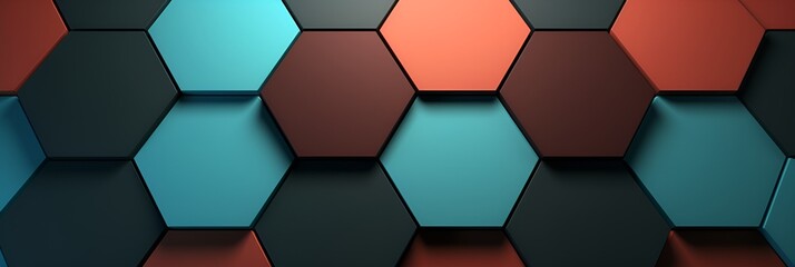 3D Render Minimal Hexagon Background, Hexagon, Geometric, Abstract
