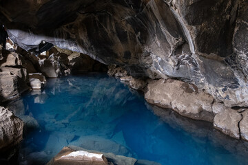 thermal spring in the cave